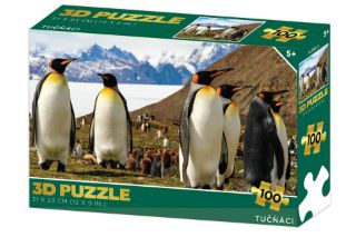 Obrázek z Puzzle 3D - Tučňáci 100 dílků 